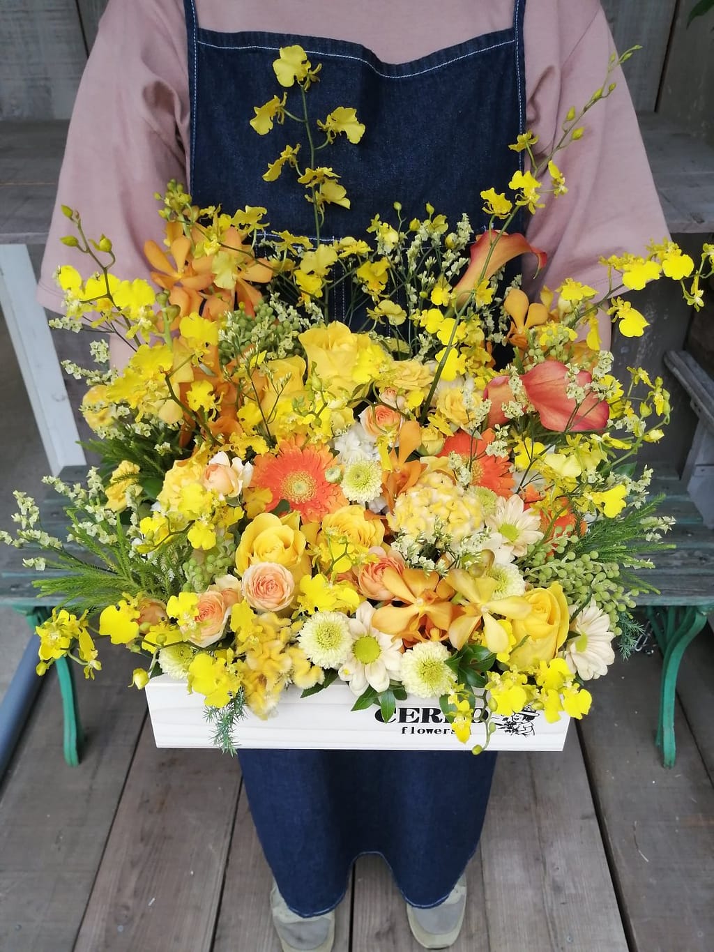 ボックスフラワー11000円