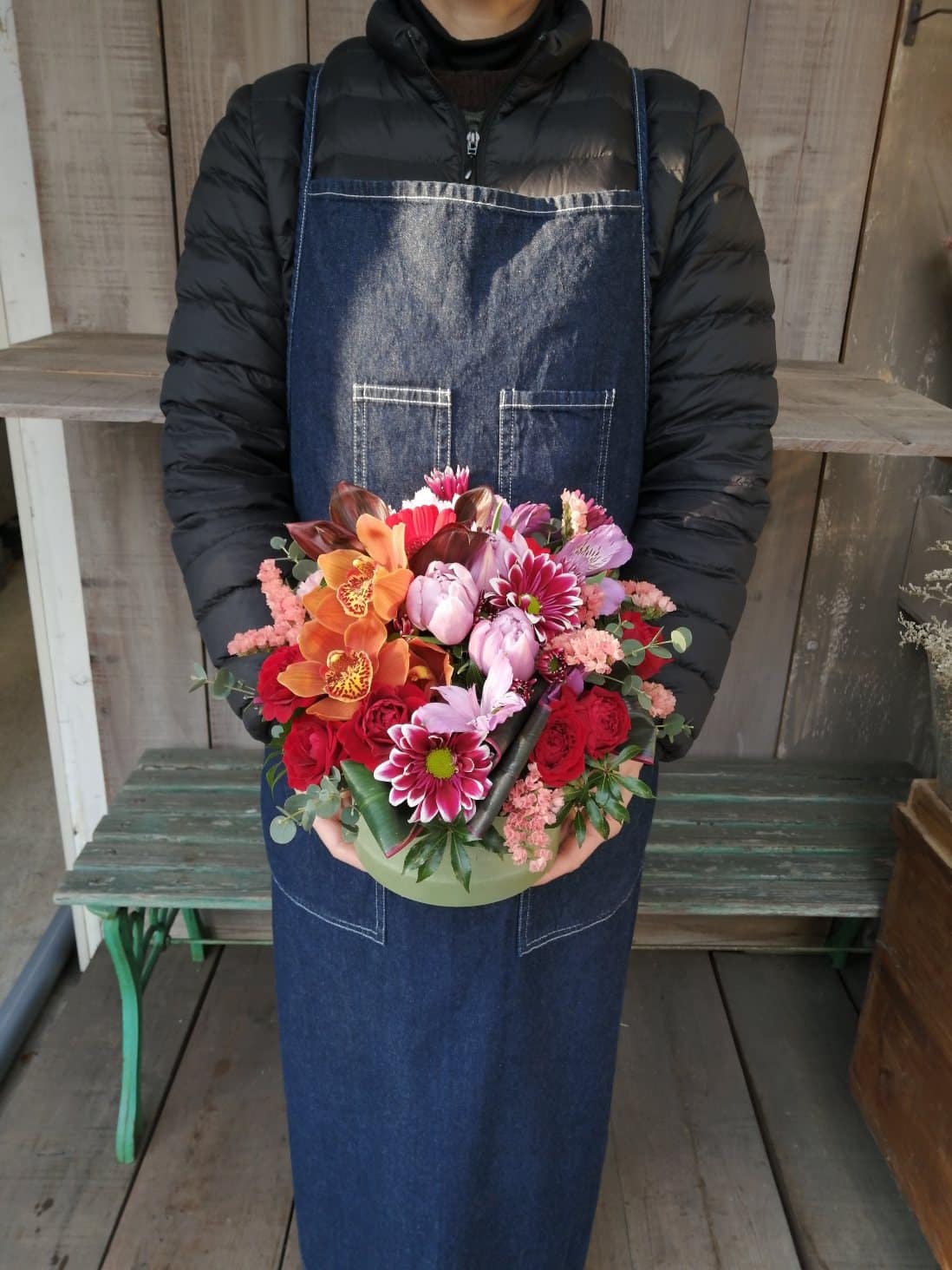 5000円 生花アレンジメント 誕生日御祝い