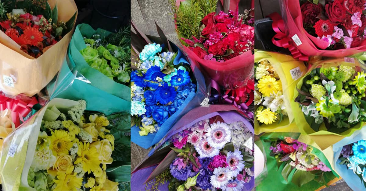 クランクアップの花