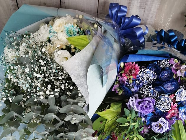 東京メディアシティ　花束　ドラマクランクアップ用