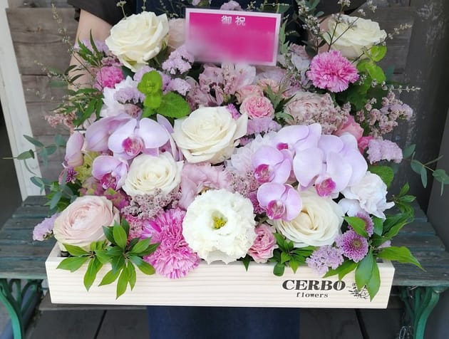 ボックスフラワー　可愛く　15000