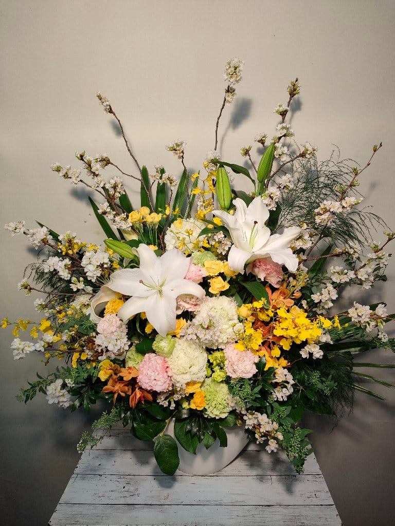 入社式装花 APAMAN