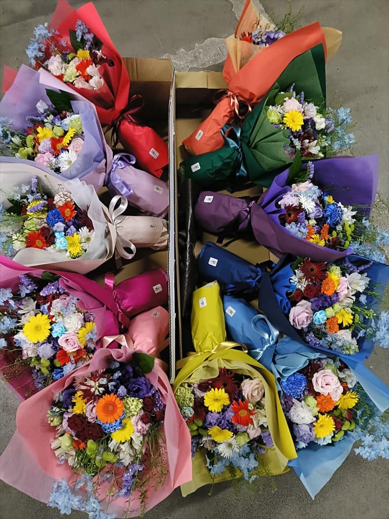 10色花束