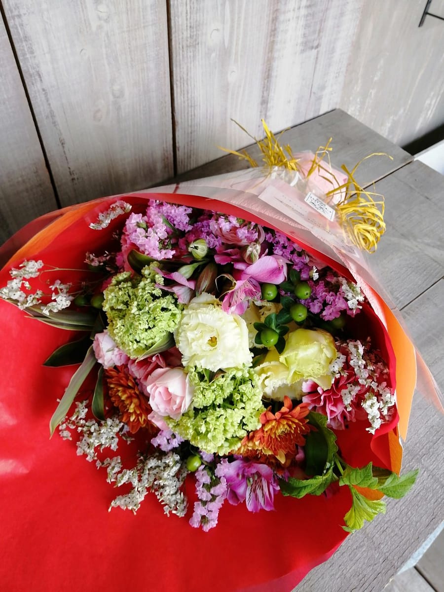 目黒区中目黒にお届けした誕生日御祝いの花束