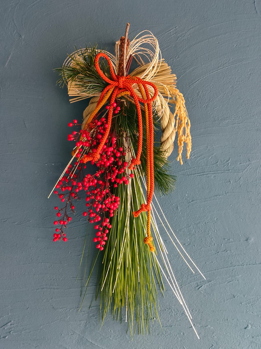 正月飾り フレッシュ素材手作り13